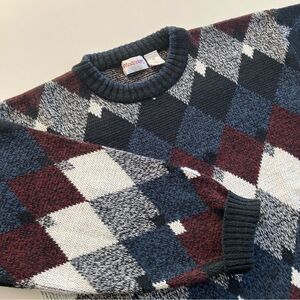 Argyle Oversized Sweater*